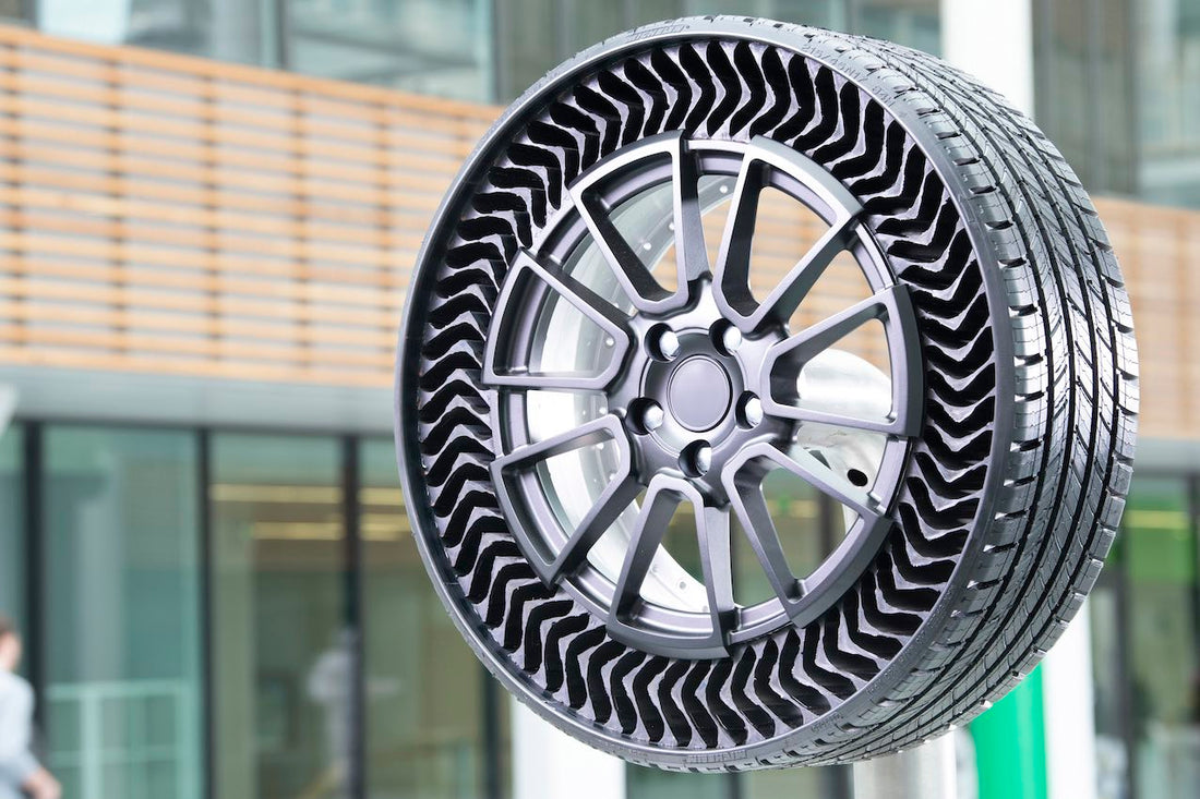 Luftlose Michelin Uptis Reifen auf dem Prüfstand