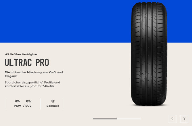 Neue Sommerreifen Vredestein Ultrac Pro